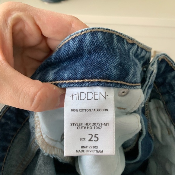 HIDDEN JEANS The Jayce High Rise Straight Crop Jeans Women’s Size 25 BRAND NEW - Picture 6 of 9